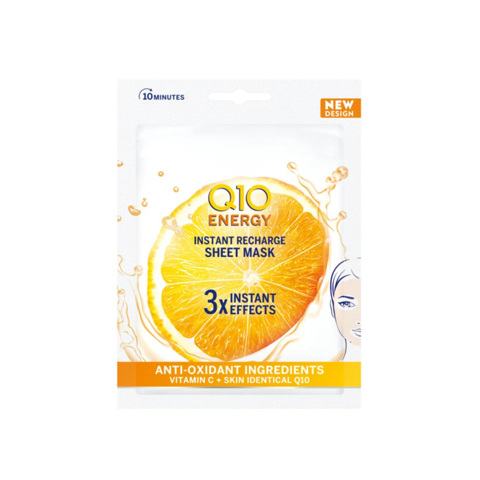 Vitamin C Anti-Fatigue Facial Mask - 0.6. Fl oz